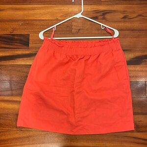 J. Crew elastic waist skirt, pink, EUC, size 12